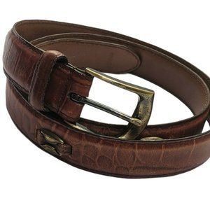 Men's Brown Leather Belt Size 40